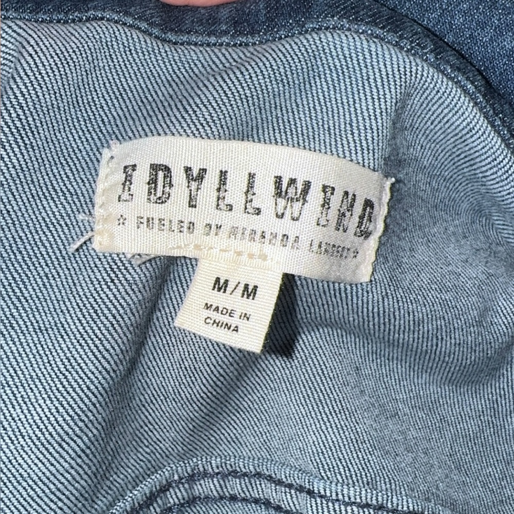 Idyllwind Blue Denim Jacket with Red Embroidery - Picture 3 of 4